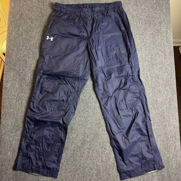 Under Armour Pants Mens Extra Large Blue Vital Woven Warmup Heatgear Windbreaker - Picture 1 of 10